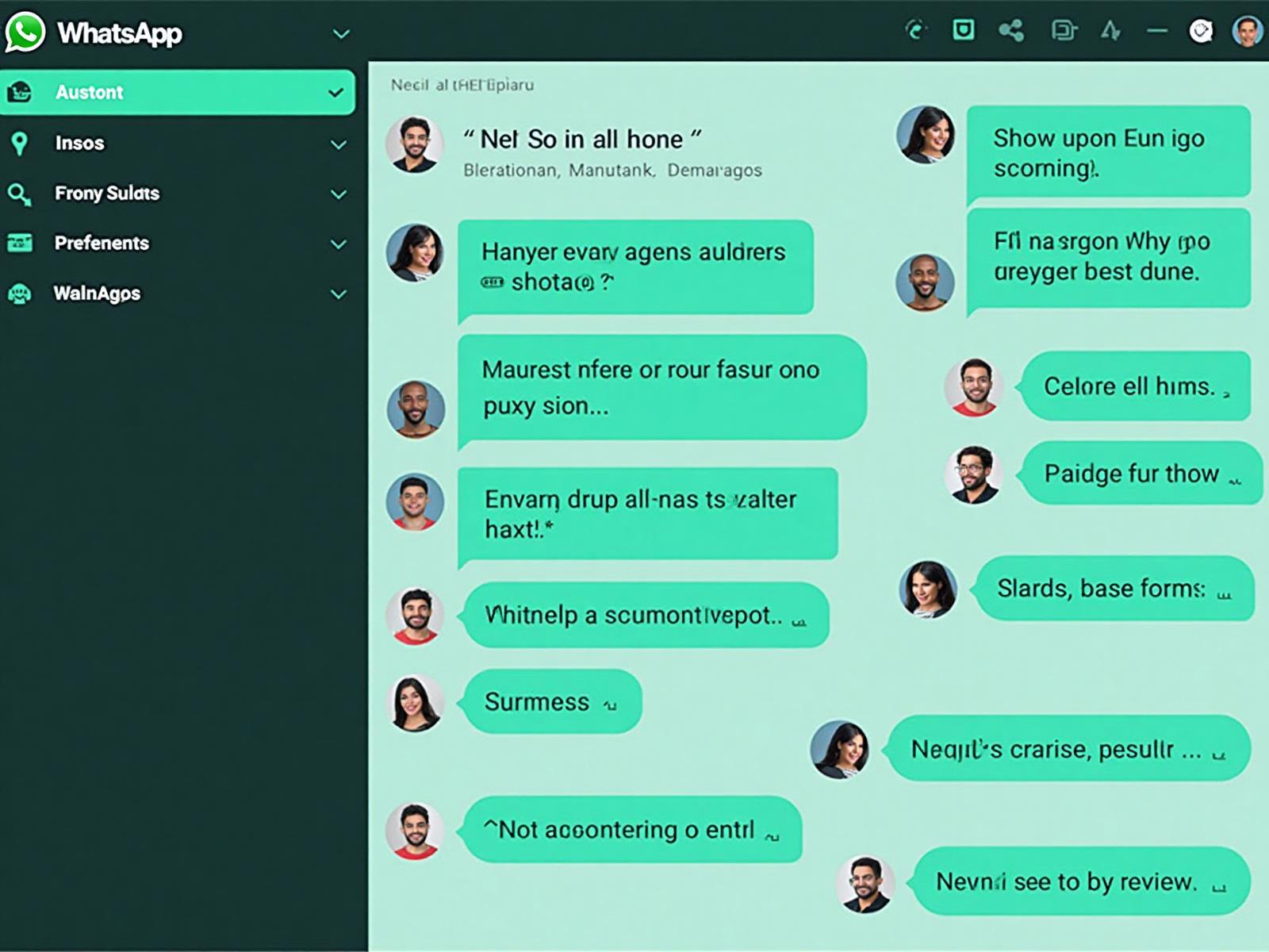 Preview do dashboard ChatVision